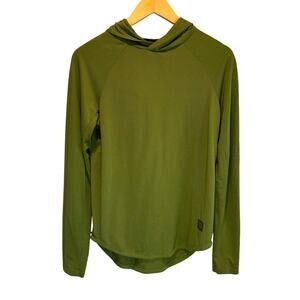 Jumper Premium Threads Ultralayer Lightweight Hoodie in Olive - size Small